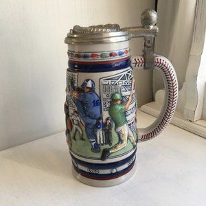 1984 Avon Baseball Collectible Beer Mug With Flip Lid